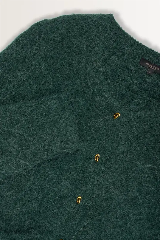 Brushed alpaca vest