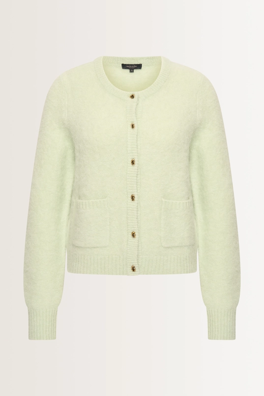 Brushed alpaca vest