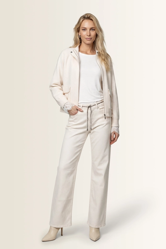 Cardigan met klepzakken en rits Monari