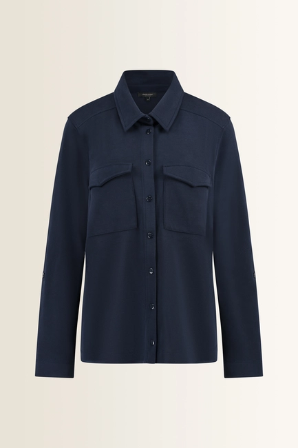 Cargo blouse in jersey