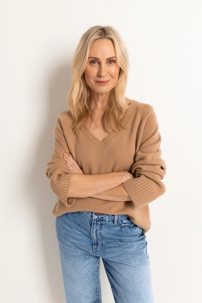 Cashmere V-hals trui