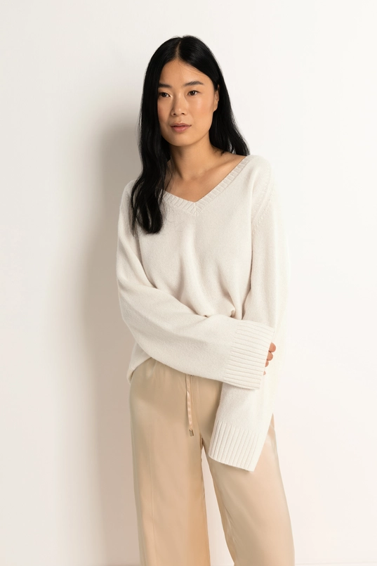 Cashmere V-hals trui