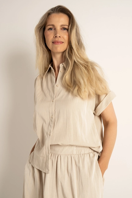 Casual blouse in soepele viscoseblend