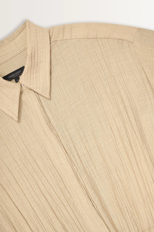Casual blouse met strikceintuur