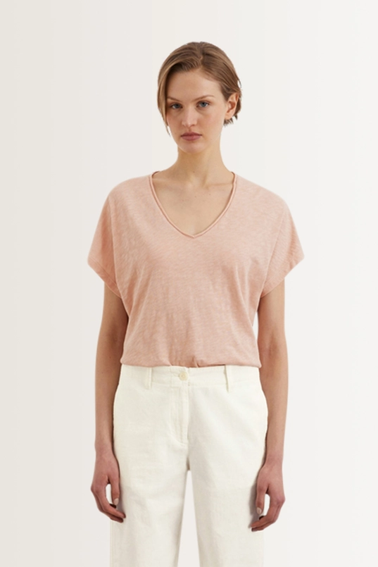 Casual T-shirt met V-hals Marc O'Polo