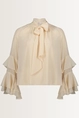 Chiffon blouse met strikdetail Vera Mont