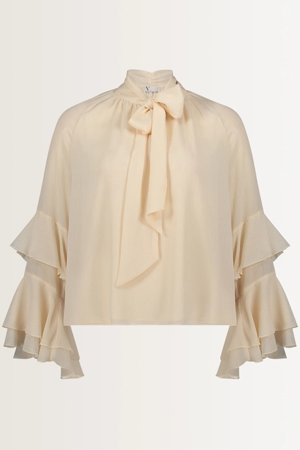 Chiffon blouse met strikdetail Vera Mont
