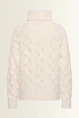 Chunky kabeltrui in wolmix met alpaca