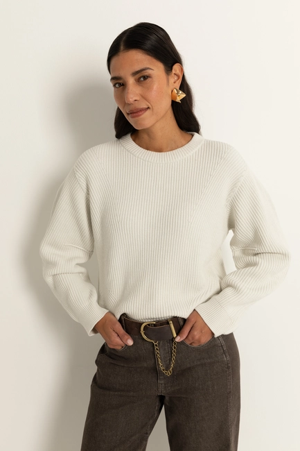 Chunky trui met splitdetail