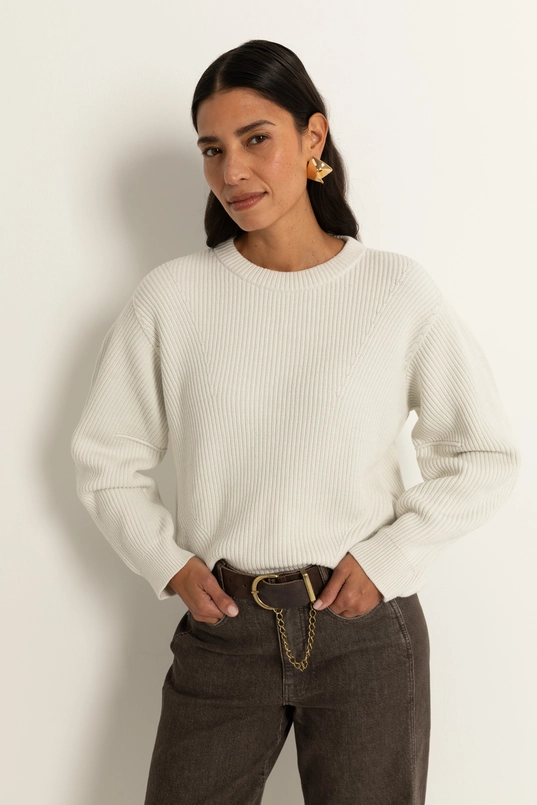 Chunky trui met splitdetail