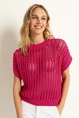 Chunky zomertop met open structuur
