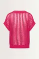 Chunky zomertop met open structuur