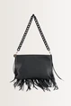 Clutch met veertjes