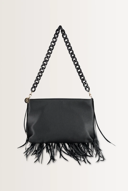 Clutch met veertjes