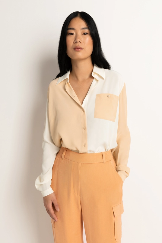 Colourblocking blouse