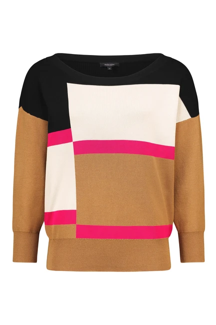 Colourblocking trui