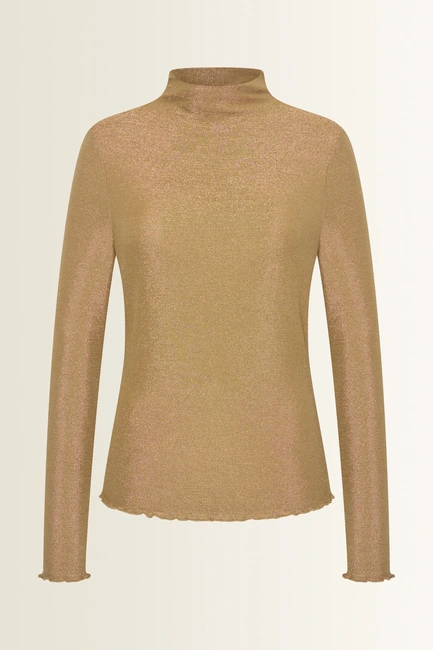 Coltop met metallic glans