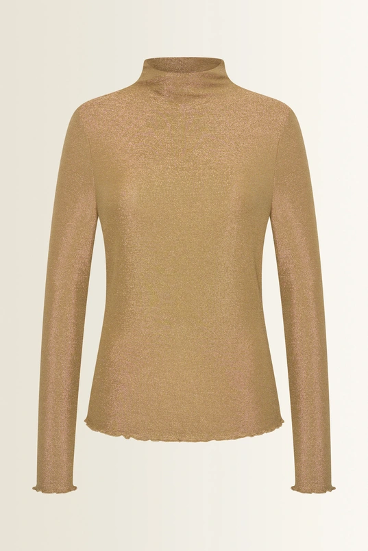 Coltop met metallic glans