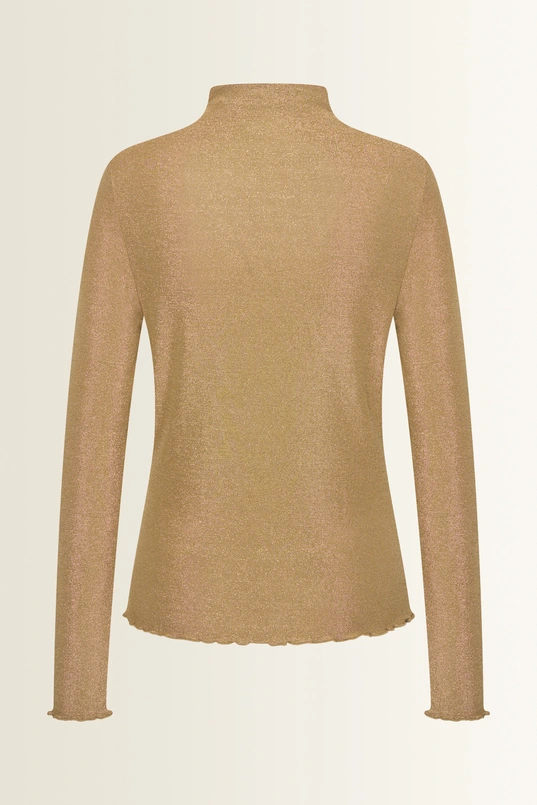 Coltop met metallic glans