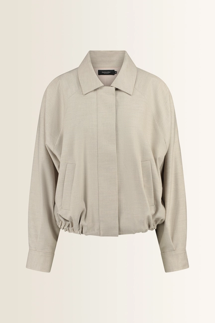 Coolwool bomberjack met aantrekkoord