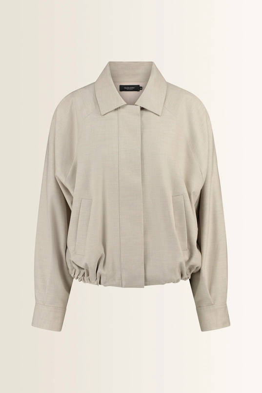Coolwool bomberjack met aantrekkoord