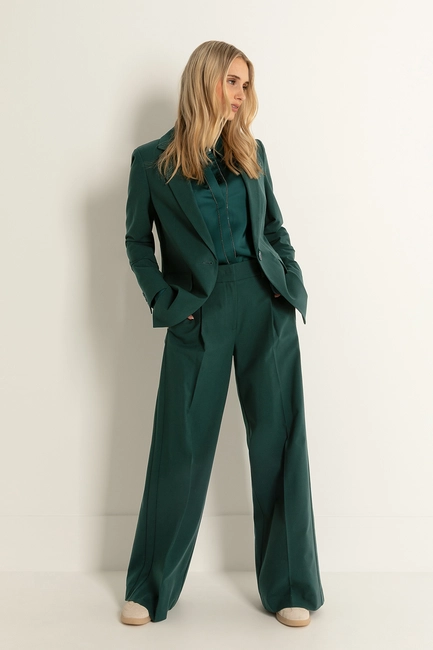 Coolwool pantalon met persvouw