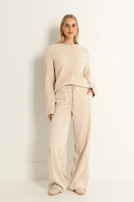 Corduroy broek met aantrekkoord