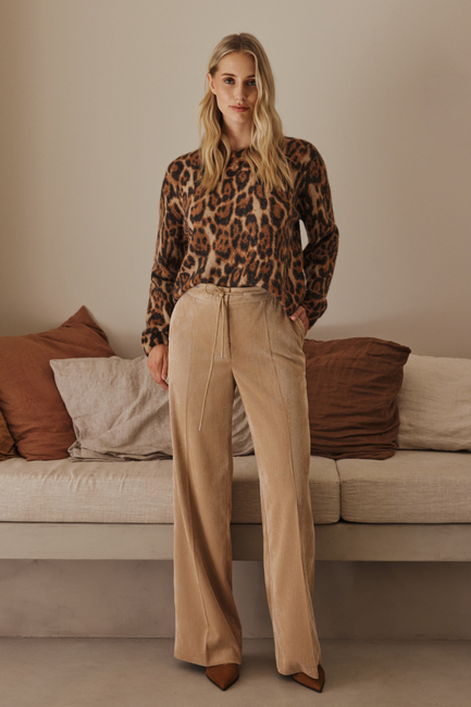 Corduroy broek met aantrekkoord
