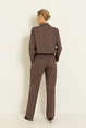 Cropped blazer met lurexstreep