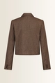 Cropped blazer met lurexstreep