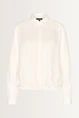 Cropped blouse met elastische zoom