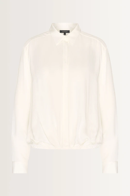 Cropped blouse met elastische zoom