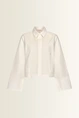 Cropped blouse met overhemdkraag