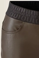 Cropped broek met elastische logoband OUI