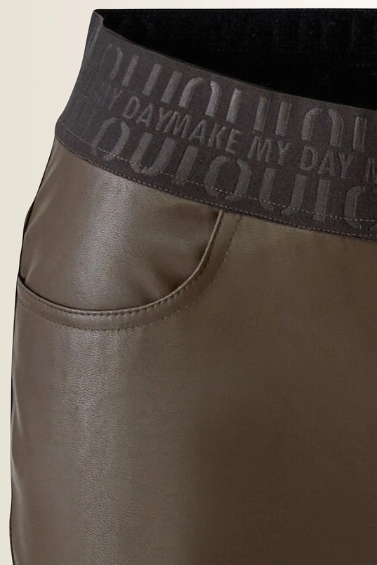 Cropped broek met elastische logoband OUI