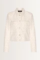 Cropped jacquard blazer