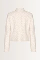Cropped jacquard blazer