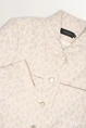 Cropped jacquard blazer