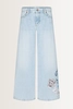 Cropped jeans met borduursel Palazzo Cambio