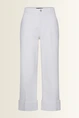 Cropped jeans met brede omslag