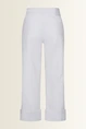 Cropped jeans met brede omslag