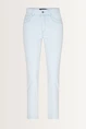 Cropped skinny jeans met onafgewerkte zoom