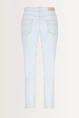 Cropped skinny jeans met onafgewerkte zoom