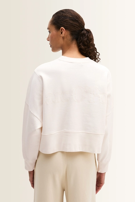 Cropped sweater logodetail Marc O'Polo