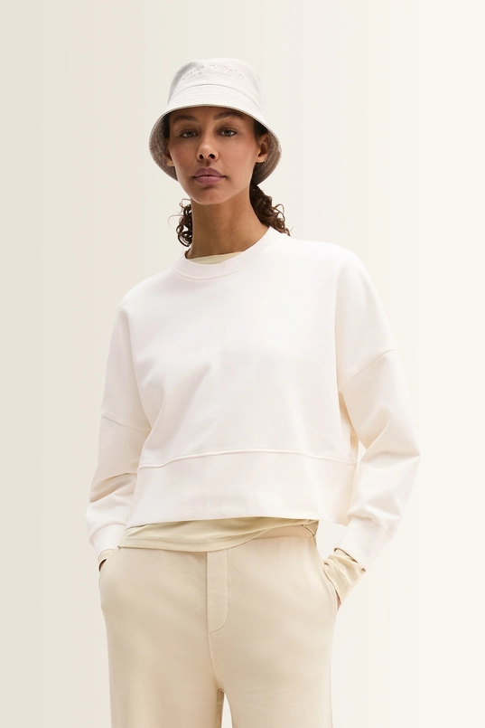 Cropped sweater logodetail Marc O'Polo