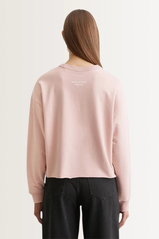 Cropped sweatshirt statementprint Marc O'Polo