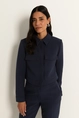 Cropped utility jasje met borstzakken