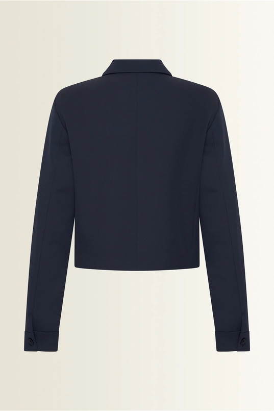 Cropped utility jasje met borstzakken