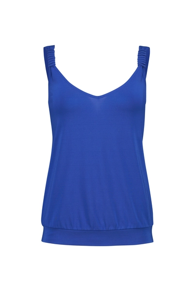Crêpe jersey top