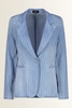 Denim blazer met krijtstreep Monari